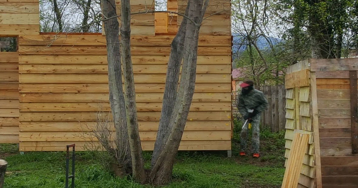 terrain de paintball